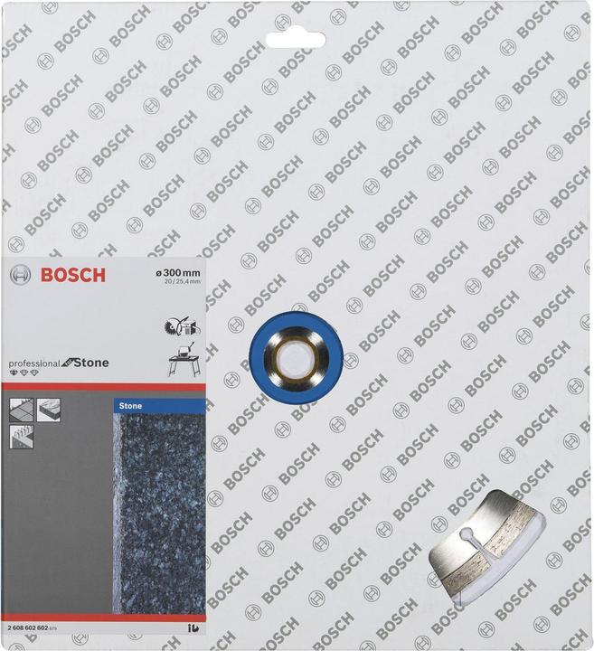 Produktbild Bosch Professional Zubehör Diamanttrennscheibe Standard for Stone, 300 x 20,00/25,40 x 3,1 x 10 mm
