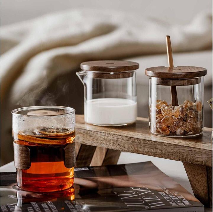 Actual product image Leonardo Zuckerdose Novo 4-teilig, Braun/Transparent (0.21 l)