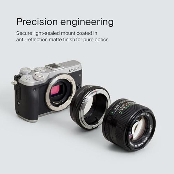 Produktbild Urth Lens Mount Adapter: Compatible with Canon FD Lens to Canon EF M Camera Body