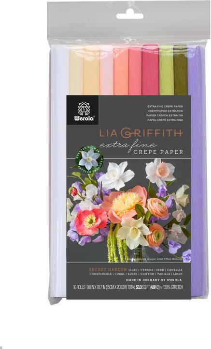 Immagine prodotto Werola Crêpe extra fine 25x200 cm Giardino Segreto (10 x)