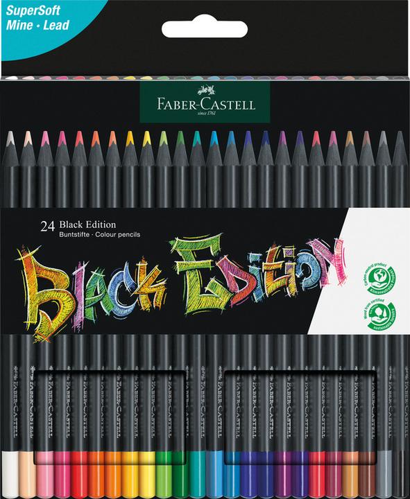 Actual product image Faber-Castell Black Edition (Multicoloured, 24 x)