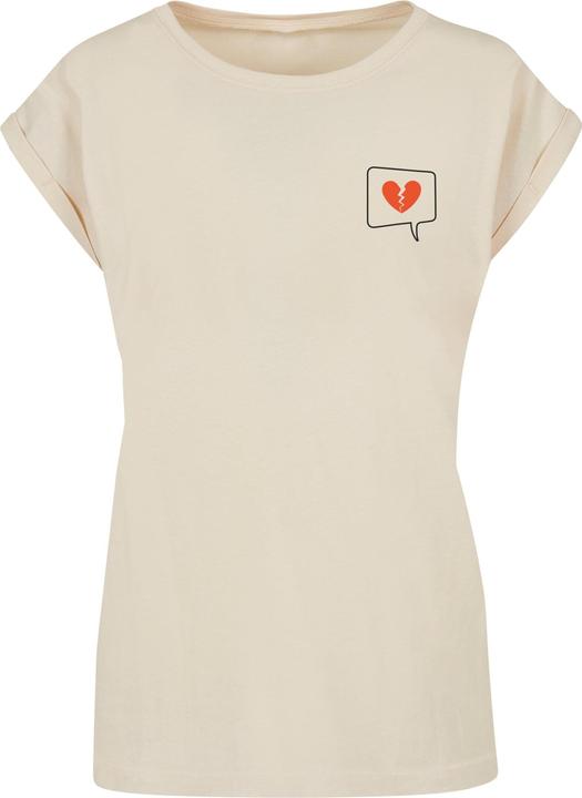 Produktbild Merchcode Ladies Heartbreak Extended Shoulder Tee - 111575 (L)