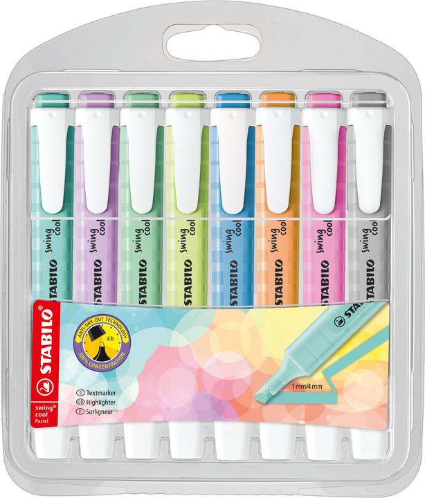 Immagine prodotto STABILO swing cool Evidenziatore pastello (Pastello, 4 mm, 8 x)