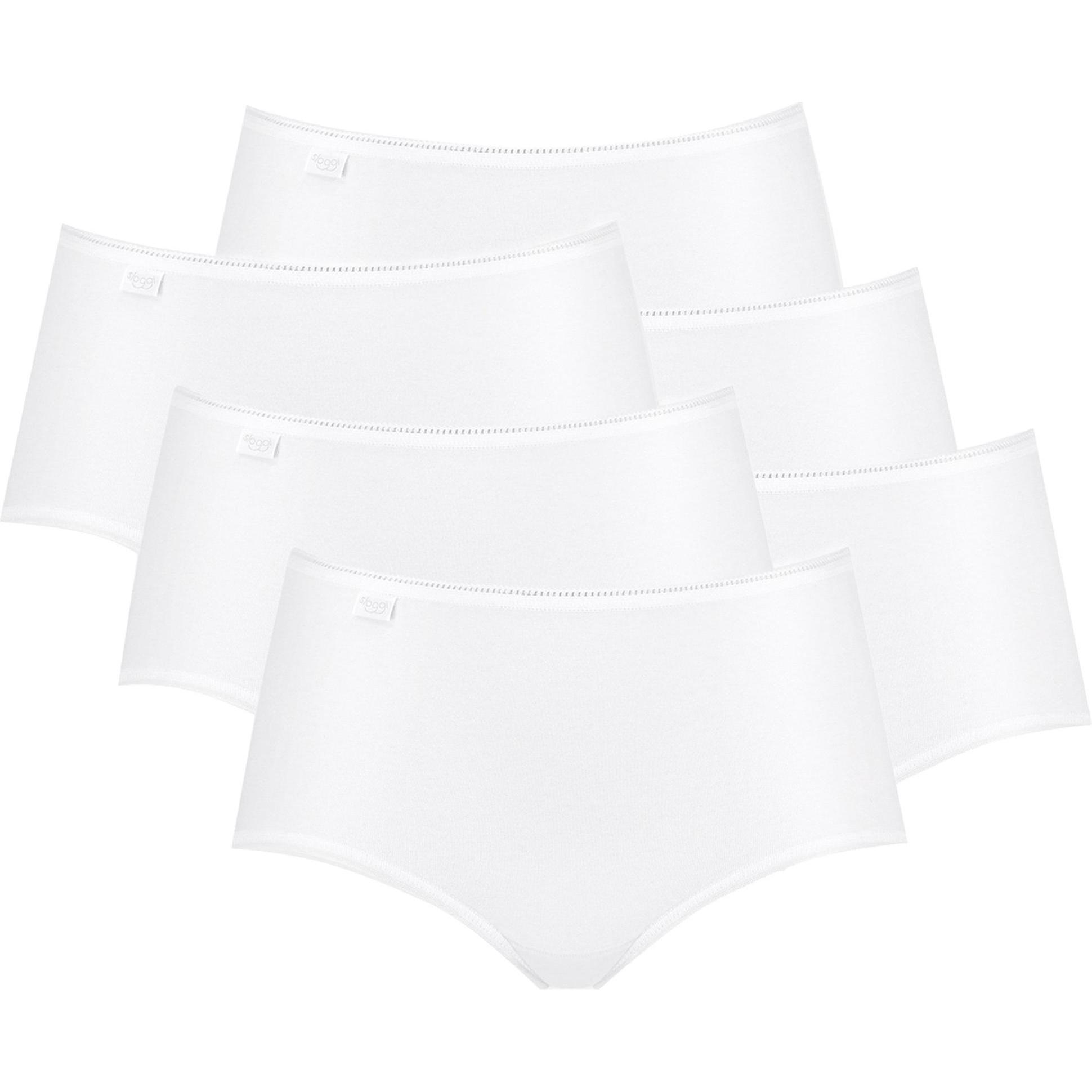 Sloggi, Damen, Unterhosen, Slip Casual, Weiss, (46, 6er Pack)