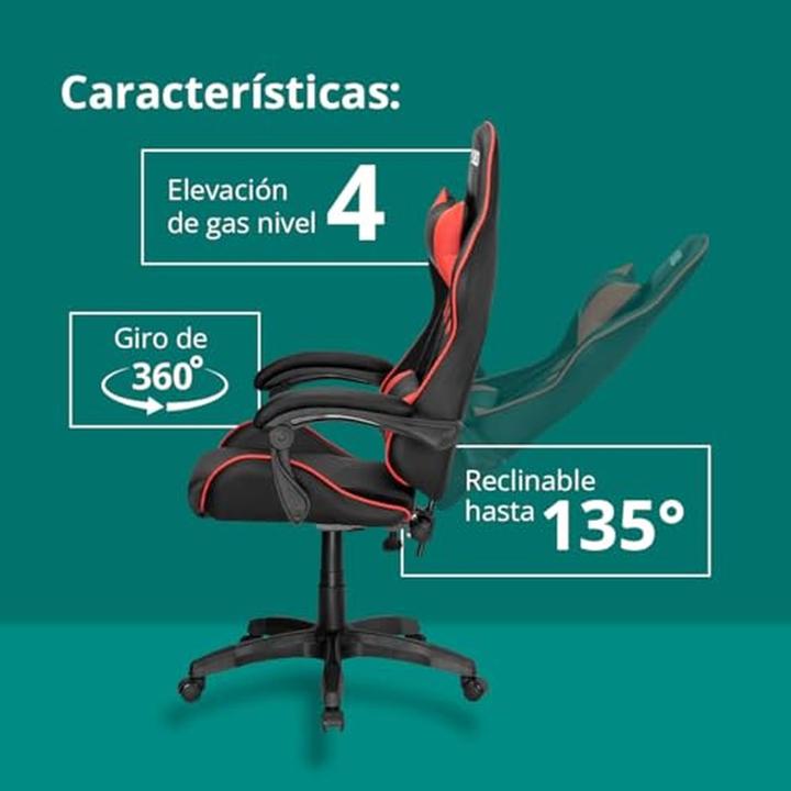 Produktbild Kubo Ergonomischer Gamingstuhl mit Höhenverstellung, 360° Drehung und fester Armlehne