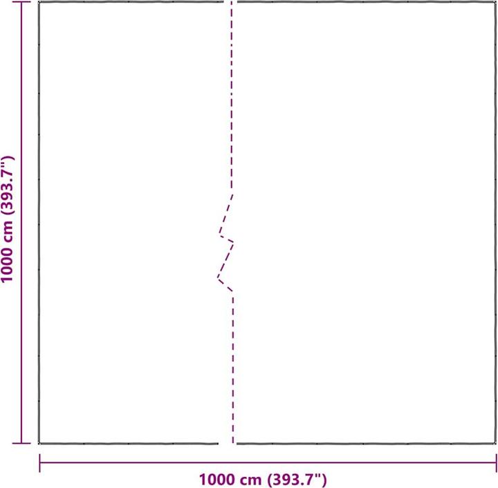 Produktbild vidaXL Transparente Plane mit Ösen 10x10 m Polyethylen durchsichtige Plane (10 x 10 m)