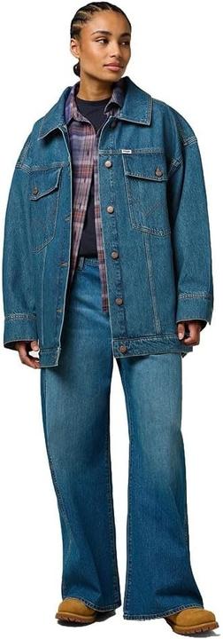 Actual product image Wrangler Mega Trucker Oversized Denim Jacket, Machine Washable (L)