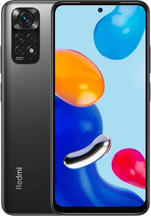 Produktbild Xiaomi Redmi Note 11 (64 GB, Graphite Grey, 6.43", Dual SIM + SD, 50 Mpx, 4G)
