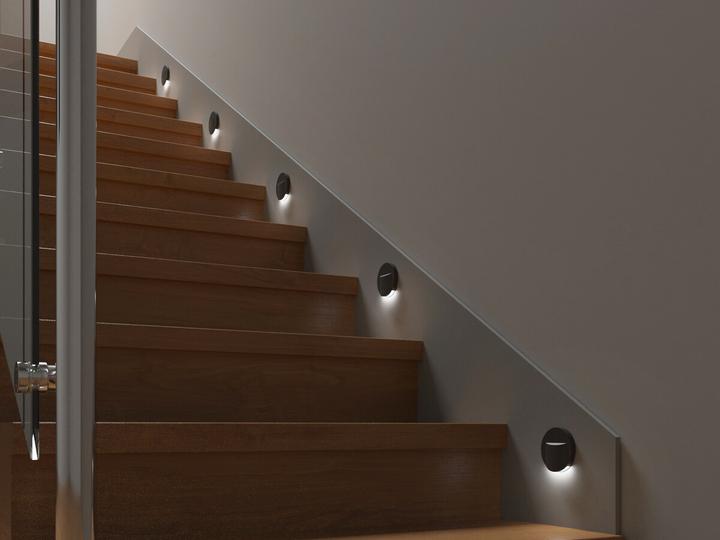 Actual product image Kanlux Staircase luminaire LED 12V 0.8W ERINUS LED O B-NW 4000K 15lm black 33335 (15 lm)