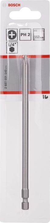 Produktbild Bosch Professional Zubehör Schrauberbit Extra-Hart PH 2, 152 mm, 1er-Pack (Kreuz Phillips PH)