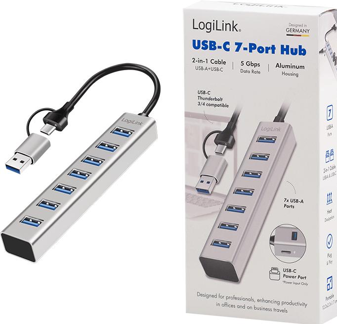 Immagine prodotto LogiLink Controllo (USB-C, USB-A, 7 porte)