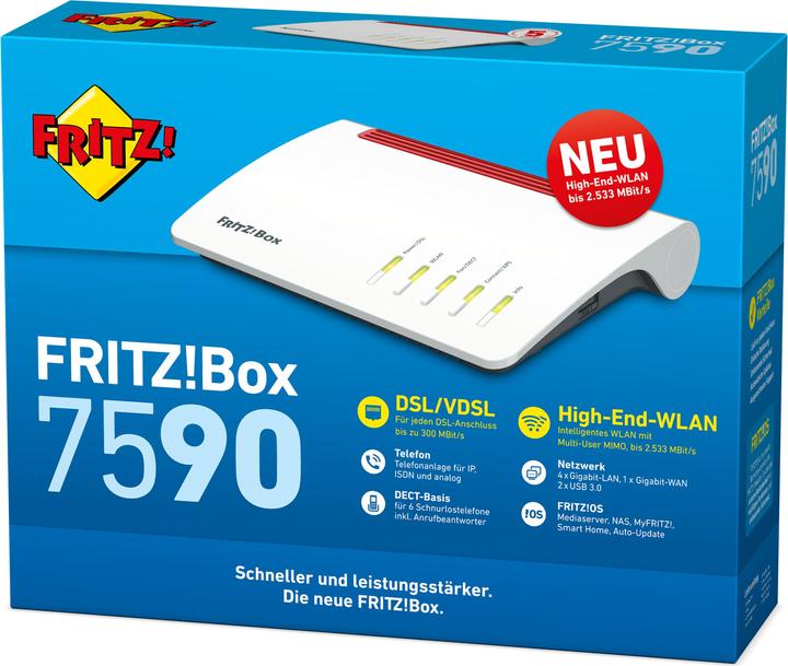 Actual product image AVM FRITZ!Box 7590 DSL