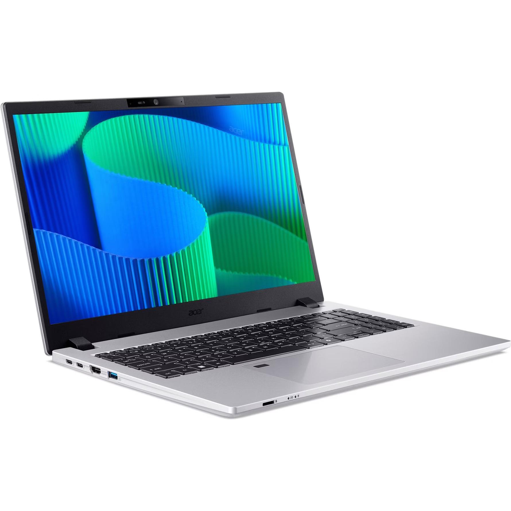 Acer TravelMate TMP215-55 (15.60", Intel Core i5-1334U, 16 GB, 512 GB, Eng. Int.), Notebook, Silber