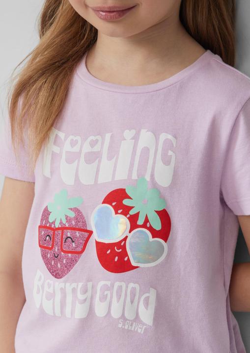 Produktbild S.Oliver T-Shirt Jersey-T-Shirt im Loose Fit mit Effektprint (92)