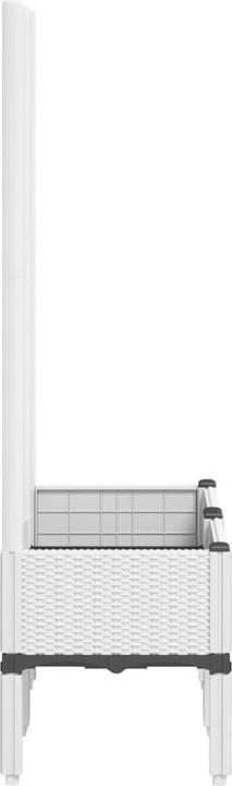 Image du produit vidaXL Bac à plantes avec treillis PP