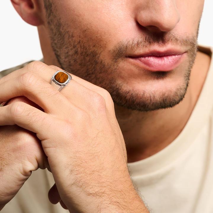 Immagine prodotto Thomas Sabo Anello occhio di tigre (68, 925 Argento)