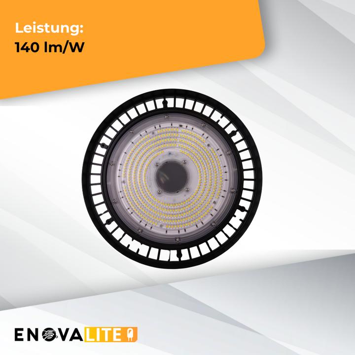 Produktbild Enovalite LED-Highbay-Leuchte, UFO, EEK: D, 200W, 28000lm, 5500K, schwarz (28000 lm)