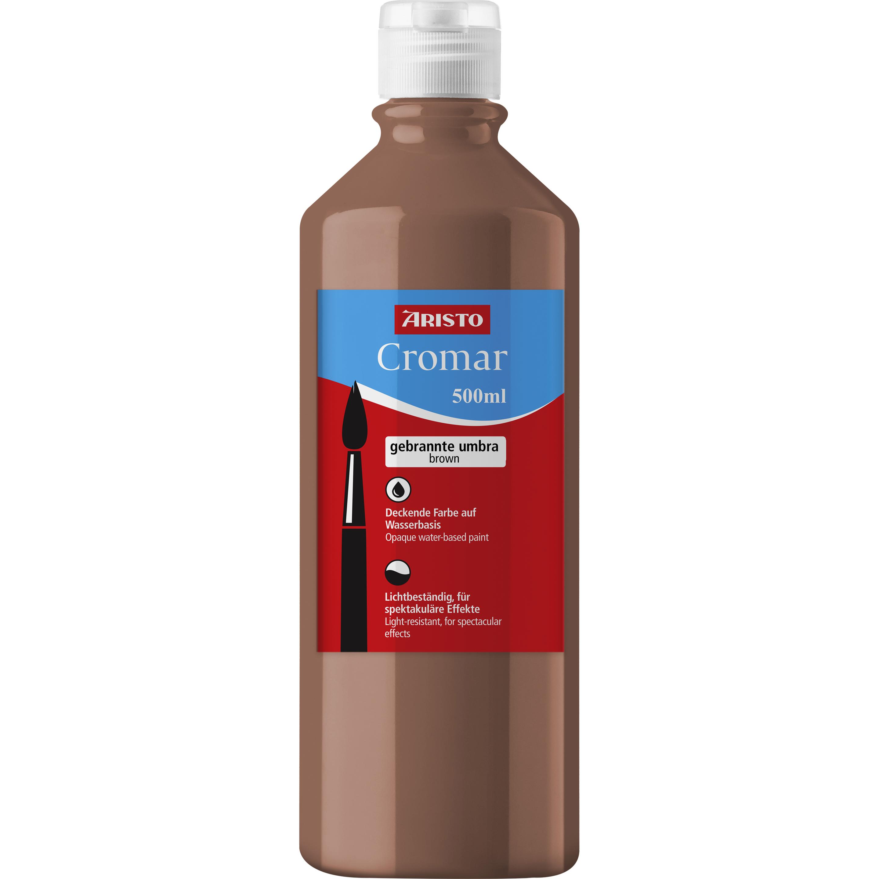 Aristo, Colore + Vernice per fai da te, Cromar 500 ml, gebrannte umbra (500 ml)