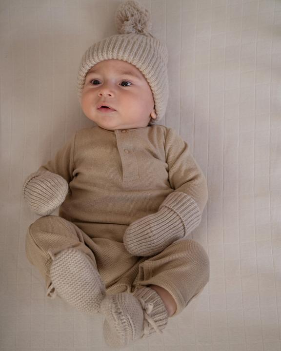 Produktbild Lodger Fäustlinge Merino Wool Beige Gr. 1 (1)