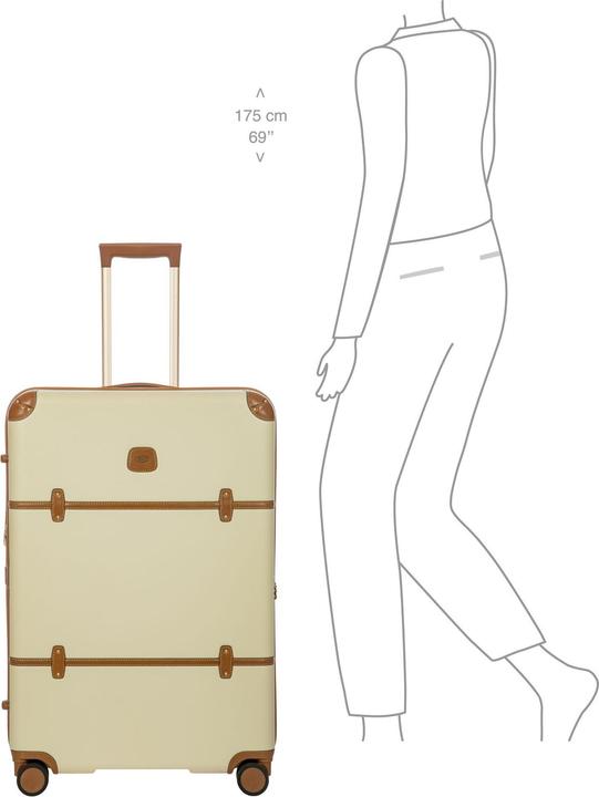 Actual product image Brics Bellagio 4-wheel trolley 76 cm with expansion fold (96 l)