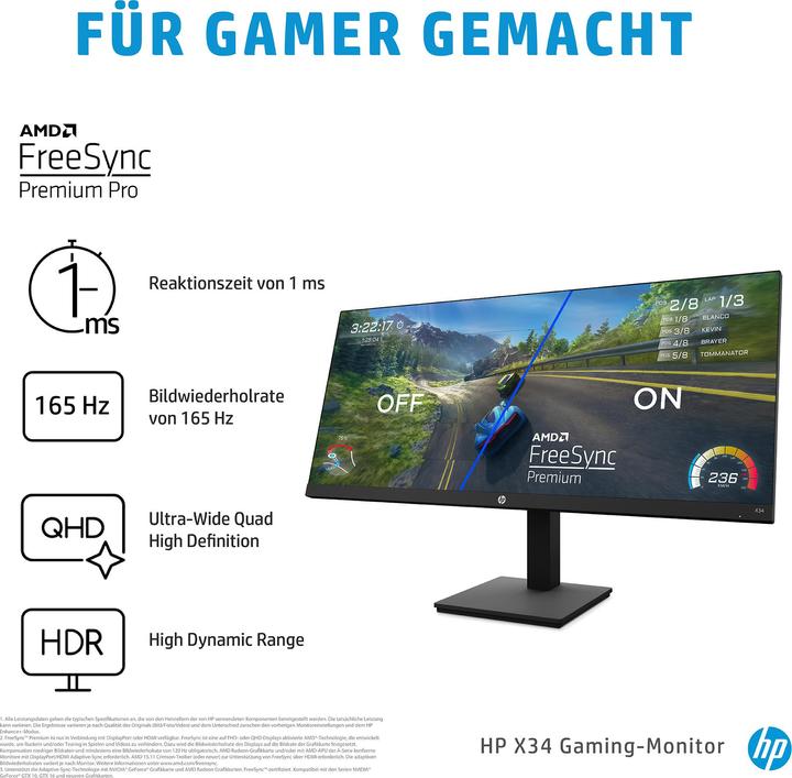 Immagine prodotto HP X34 (3440 x 1440 pixel, 34")