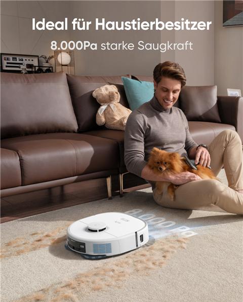 Actual product image eufy Anker X10 Pro Omni - White EU version (Vacuum mopping robot)
