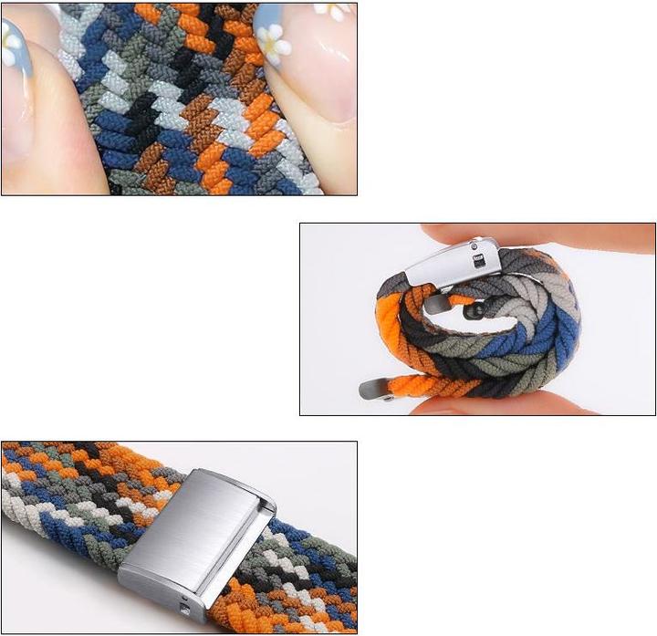 Produktbild Hurtel Armband Stoff Uhrenarmband Watch / SE / 5/4/3/2 (41mm / 40mm / 38mm) Geflochtenes Stoffarmband Uhren (38 mm, 40 mm, 41 mm, Geflecht)