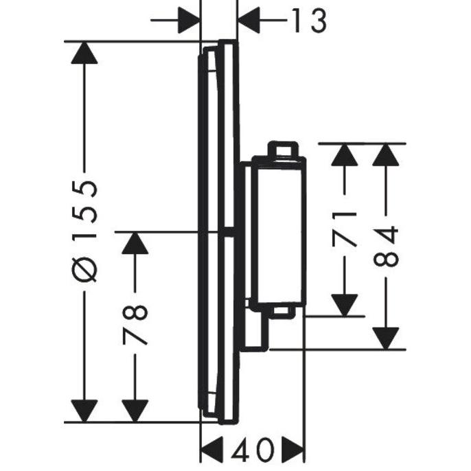 Thumbnail - hansgrohe, Badarmatur, ShowerSelect Comfort S Thermostat, Unterputz, 1 Verbraucher, ein zusätzlicher Abgang, run