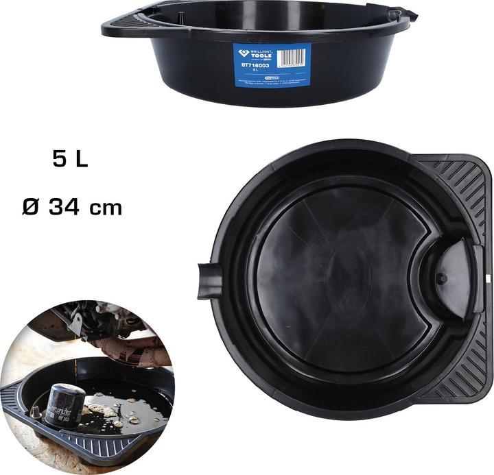 Produktbild Brilliant Tools Öl-Auffangwanne / Mehrzweckwanne, 5 Liter