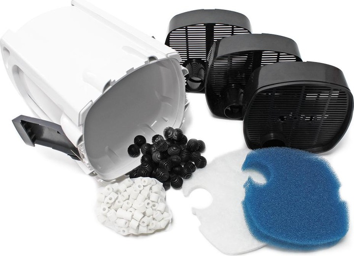 Immagine prodotto SunSun HW-702B Filtro esterno per acquari 1000 L/h 24W 9W Filtro UV a 3 stadi Acquario (200 l, Filtri esterni, Acqua dolce, Acqua salata)