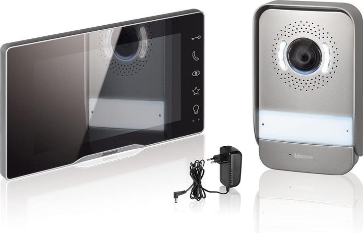 Image du produit Bticino Interphone vidéo plug-in pour maison individuelle, extensible pour deux familles (Filaire)