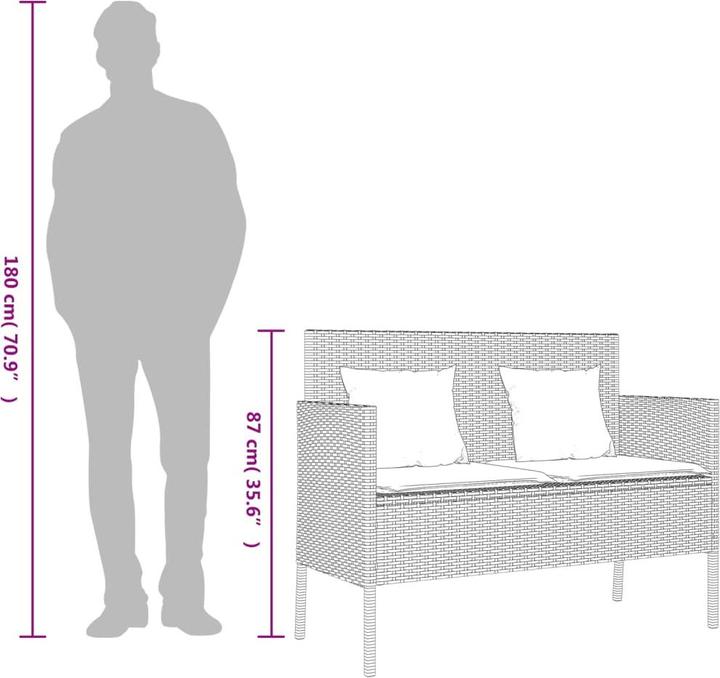 Image du produit vidaXL Ensemble salon de jardin 10 pièces avec coussins