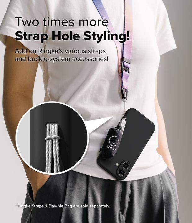 Actual product image Ringke Case for iPhone 16 Plus SILICONE MAGNETIC BLACK (Apple iPhone 16 Plus)