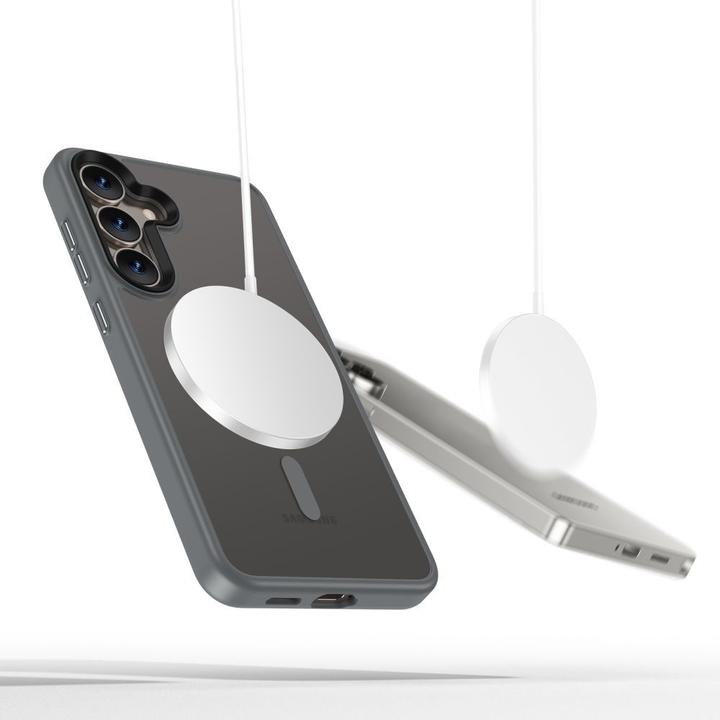 Actual product image Tech-Protect MagMat MagSafe Case for Samsung Galaxy S25 - Clear Gray (Samsung Galaxy S25)