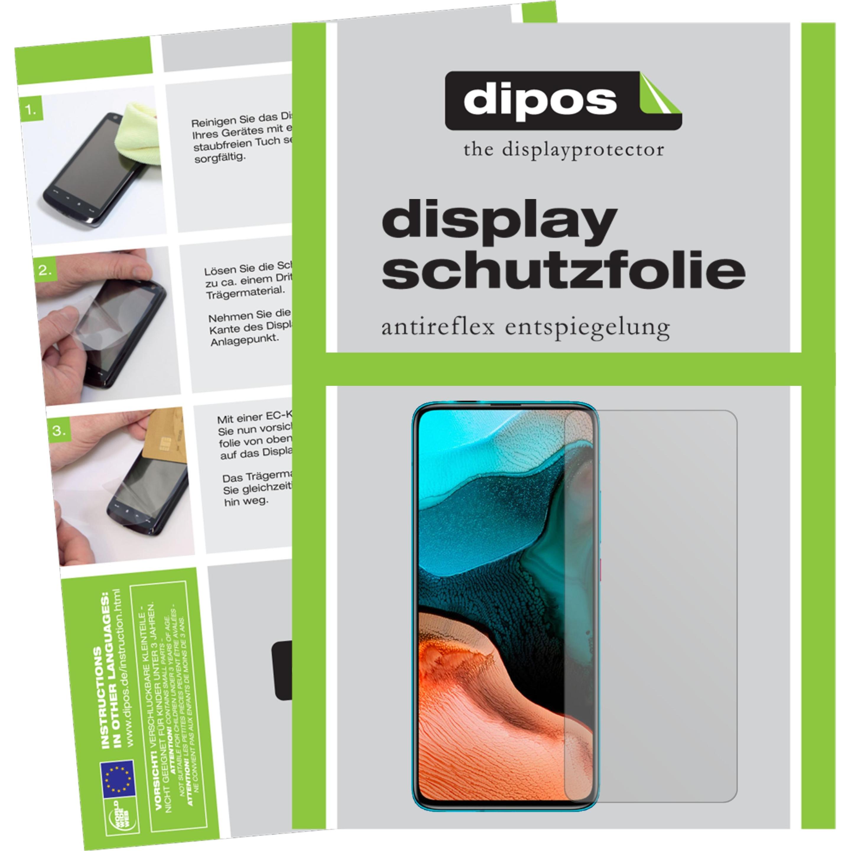 Dipos Displayschutzfolie Antireflex (6 Stück, Xiaomi Redmi K30 Ultra), Smartphone Schutzfolie, Transparent