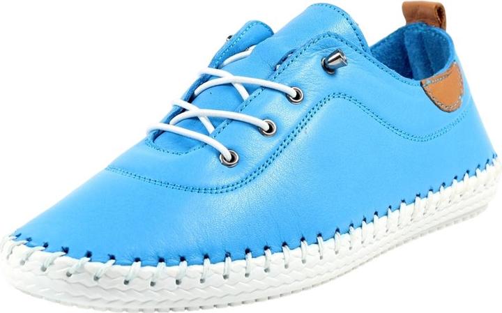 Actual product image Lunar Womens/Ladies St Ives Leather Plimsolls (40)