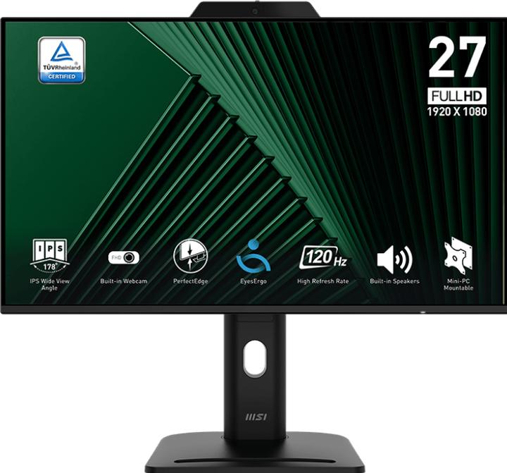 Produktbild MSI PRO MP272PMG 69cm (27") IPS FHD 120Hz 4ms (1920 x 1080 Pixel, 27")