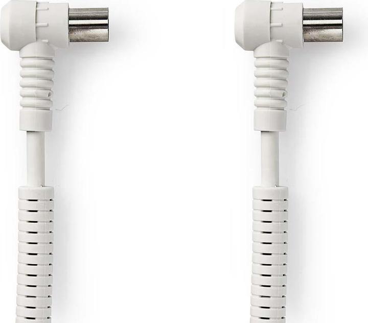 Produktbild Nedis Koaxial Kabel - IEC Stecker - IEC (Coax) Buchse - Vernickelt - 75 Ohm - 4-Fach geschirmt - 1 (75 dB, Antennenkabel)