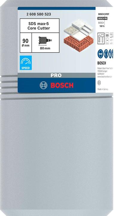 Produktbild Bosch Professional Zubehör PRO SDS max-5 Core Cutter, 90 x 80 x 100 mm (90 mm)
