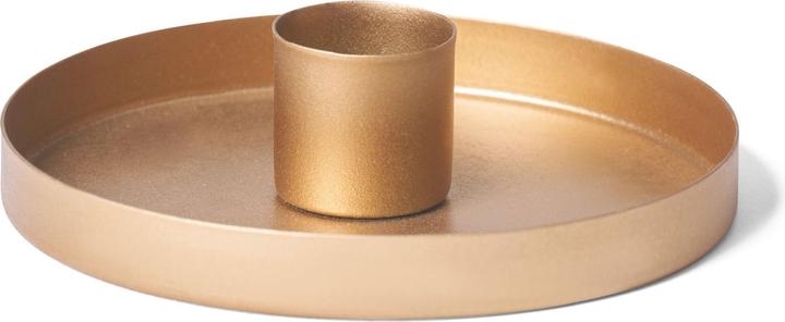Image du produit Novaliv Lot de 8 bougeoirs de table GOLD Diamètre 6cm Couronne de l'Avent Assiette à bougies Bougeoir (6 x 6 x 6 cm)