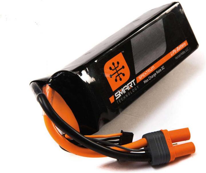 Horizon Hobby LiPo Battery 2200mah 4S 14.8V Smart LiPo 30C, iC3 (14.80 V, 2200 mAh)
