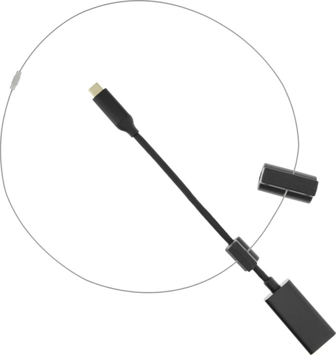 Produktbild Deltaco Modulinis adapterio??iedas, HDMI?? USB-C, juodas / HDMI-AR11 / 1902497 (HDMI, USB Typ-C, 15 cm)