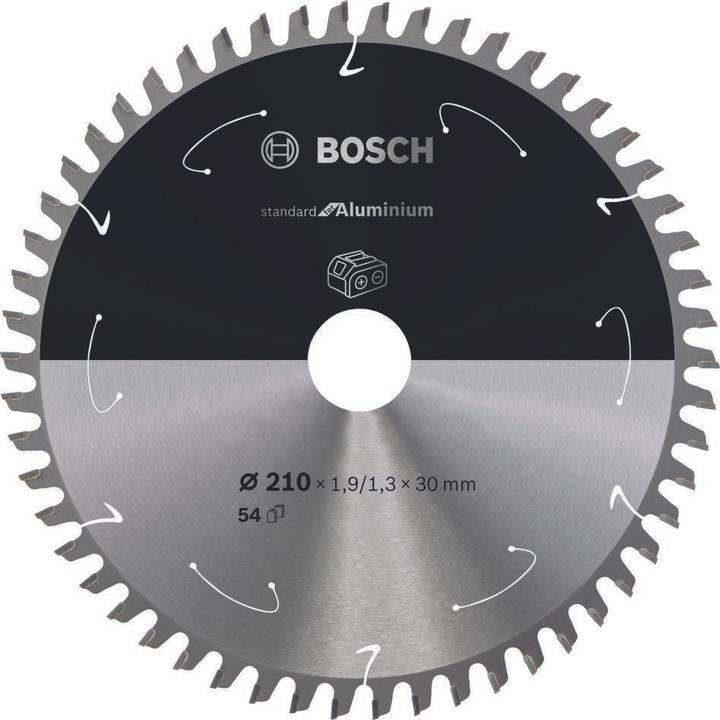 Productafbeelding Bosch Professional Zubehör Cirkelzaagblad Standaard voor Aluminium, 210x1,9/1,3x30, 54 tanden