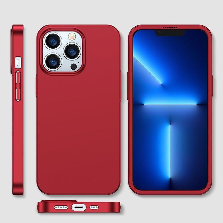 Produktbild Joyroom 360 Full Case front and back cover for iPhone 13 Pro + tempered glass screen protector red ( (1 Stück, Apple iPhone 13 Pro)