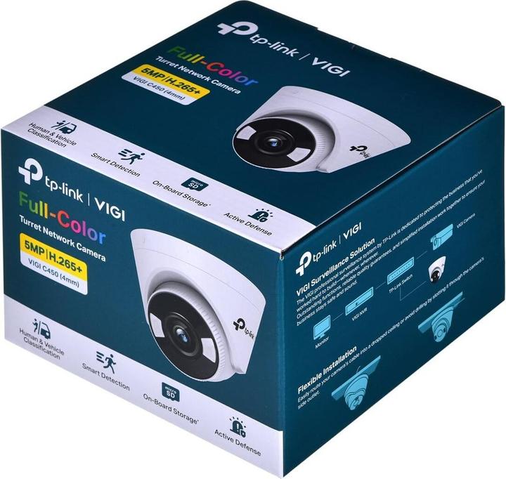 Produktbild TP-Link Cam Turret Network 5MP VIGI C450(4mm) (2880 x 1620 Pixels)