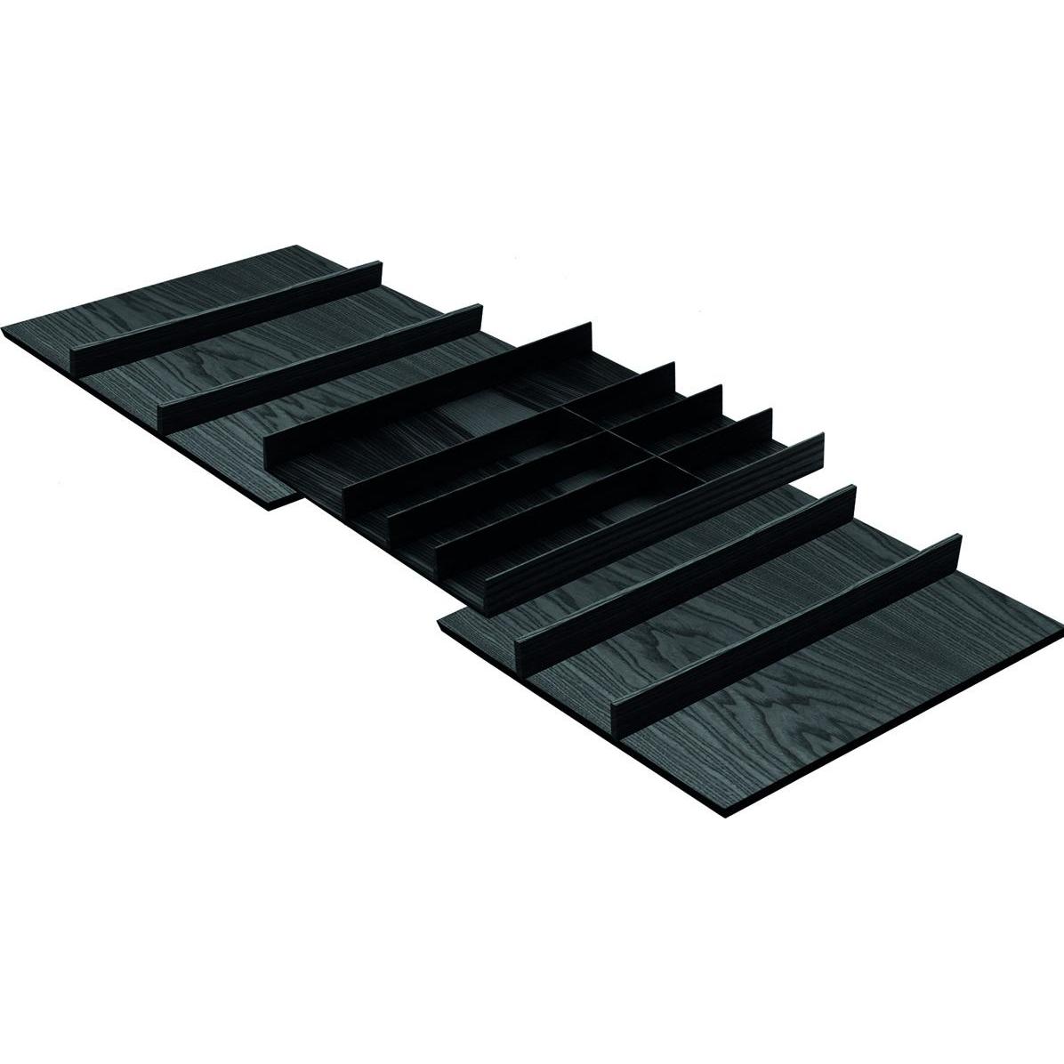Move Besteckeinsatz Set Easy Line für Korpusbreite 1000 - 1200 mm, Besteckkasten, Schwarz