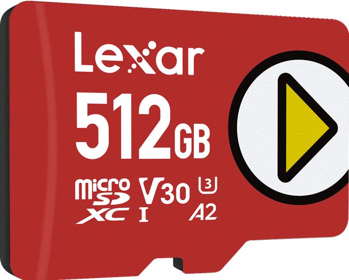Actual product image Lexar Play (512 GB, microSDXC, U3, UHS-I)