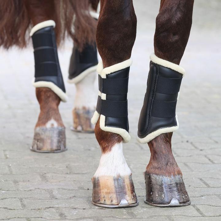 Actual product image Kavalkade Faux fur horse gaiters