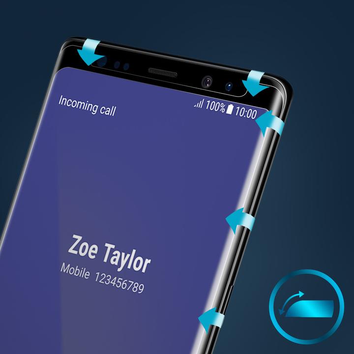 Produktbild Avizar Displayschutzfolie, Case friendly Schutz (1 Stück, Samsung Galaxy Note 8)