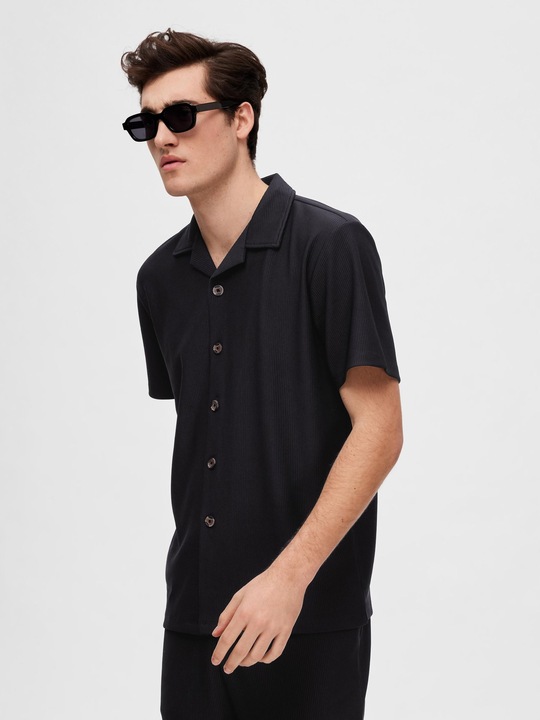 Produktbild Selected Homme Geripptes Kurzarmhemd (XL)